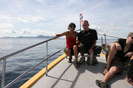 sur le bateau